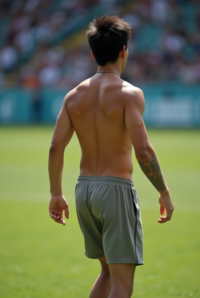 Photo Quality、A lot of cute handsome men、Mash Hair、Japanese male, 、Completely naked、Full nudity、erection、Huge penis、Highest quality、Realistic、beautiful、完全Completely naked、Back view、Full nudity、Playing soccer、Butt、Naked