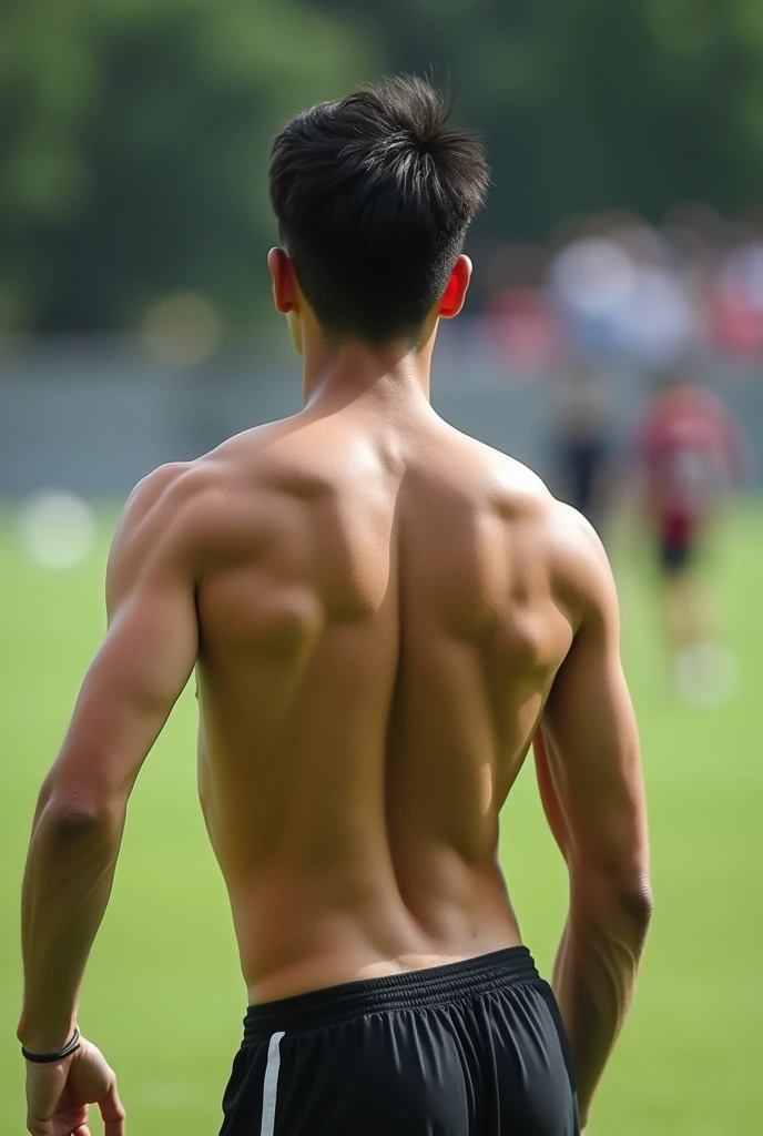 Photo Quality、A lot of cute handsome men、Mash Hair、Japanese male, 、Completely naked、Full nudity、erection、Huge penis、Highest quality、Realistic、beautiful、完全Completely naked、Back view、Full nudity、Playing soccer、Butt、Naked