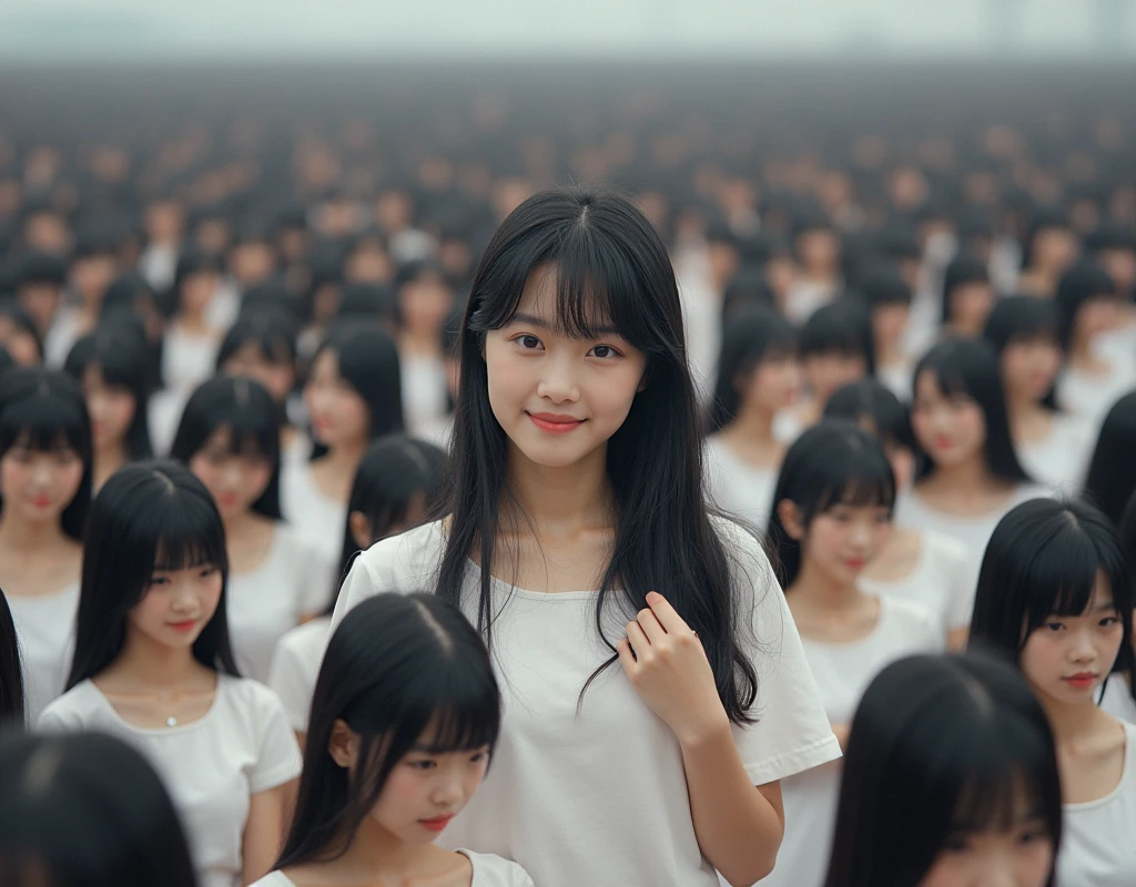 (((((Japanese Clone-girls=Myself))))), (((Super Best masterpiece Clone-girls Raw Photography Art))), (((16K, Highest quality, Ultra-high resolution, RAW Photos))), (((It&#39;s so unrealistic., With unparalleled depiction, With an unfathomable sight, An unprecedented and shocking worldview, Clone-girls: In a world of mass reproduction, Ultra-realistic))), (((Japanese Girls, Sasaki Nozomi, 28yo, Small face, Thick black hair, long hair, Dark Eyes, Mature face, Cute Smile, Smiling face, A gentle gaze, (((Very pleasant look)))))), (((Very beautiful detailed girls, Accurate body structure, Accurate body movements, Very detailed body, (((Super big breasts, Large bulge of ample breasts)))))), (((Summer clothes, Short sleeve, mini skirt, hour々I can see your pants, Cleavage Emphasis, Emphasise the fullness of your breasts))), ((((((((Very detailed, Myself cloning, Depiction of splitting oneself, 1Myself girl→1,000,000,000,000,000,000,000,000,000,000Myself cloning girls)))))))), (((((((Myself clone-girlsから, Myself keeps multiplying, (Very detailed and intricate, A perfectly matched depiction, (((In the same female body,With the same face, With the same hairstyle, In the same clothes, At the same height, 同じSuper big breastsである))), 1,000,000,000,000,000,000,000,000,000,000 people))))))), (((((Myself girls only))))), (((((1,000,000,000,000,000,000,000,000,000,000Myself girls))))), (Very detailed描写で, The awesomeness of the massively proliferating crowd of &quot;myself&quot;, A very impressive sight ), (Very detailed depiction, Clear and accurate perspective depiction, Ultra-wide field of view, super wide view, Focus on the average value of the image), ((The shooting angle and composition, From above, From below, From the left, From the right, View Myself)), I&#39;m so happy to see so many Myself crowds., I love myself, Laugh together, (Very detailed depiction, Skinship with Myself in a crowd)