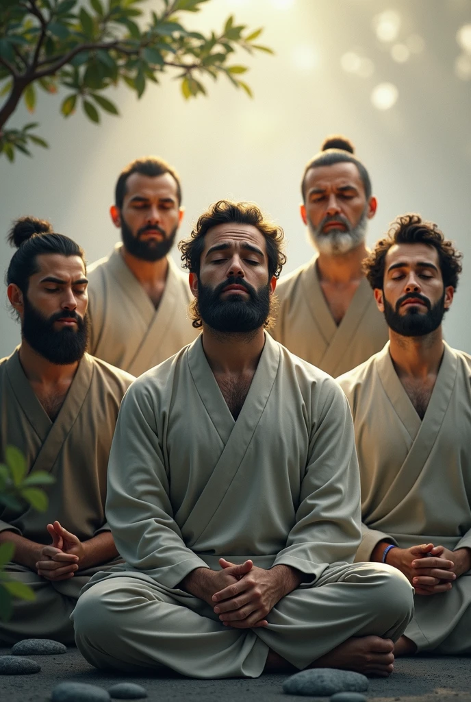 men with a good few serious and zen