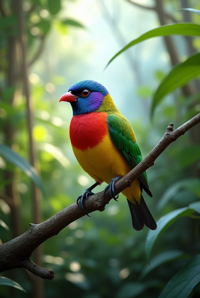 Gouldian finch in wild