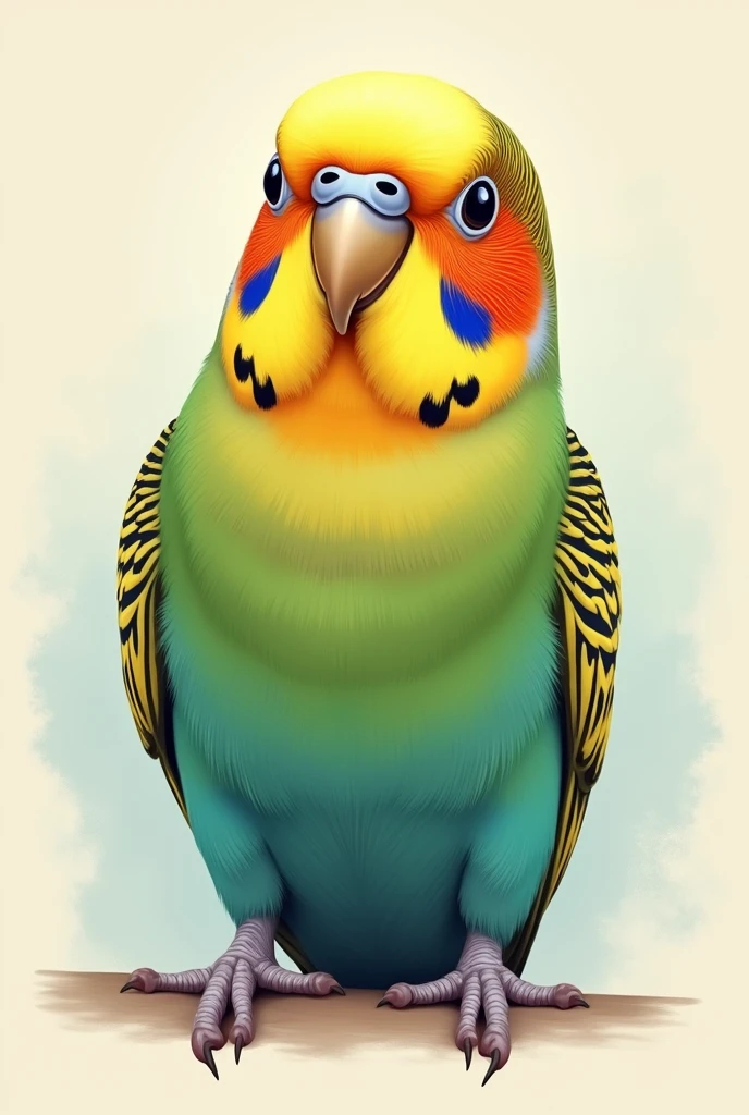 A simple budgerigar mark