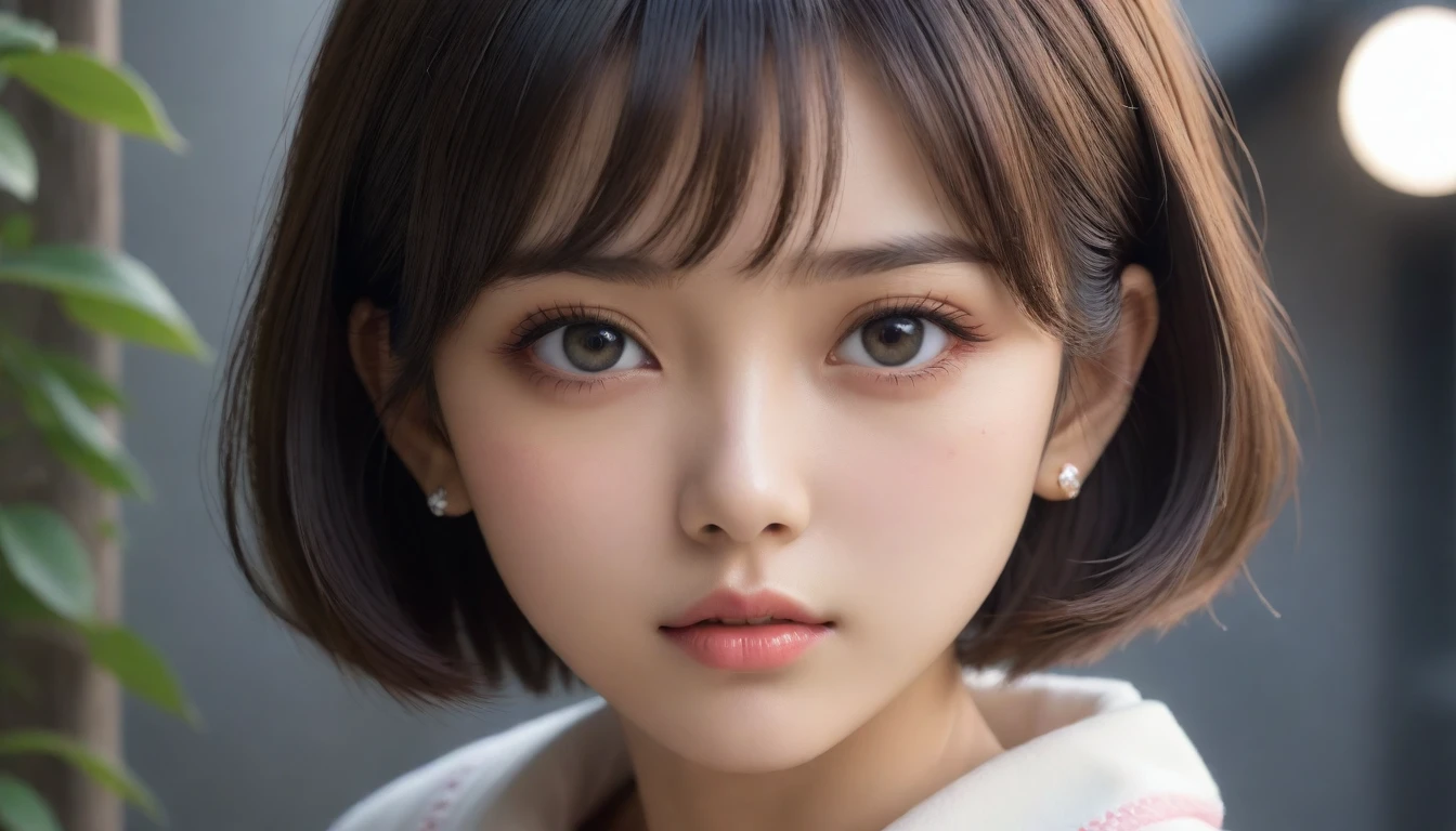 8k, Ultra-high resolution, Highest quality, masterpiece, 三分割法によるphotograph,Surreal, photograph,One Woman, (:1.3), cute, cute顔, 細部までBeautiful Eyes, 細かくdetailedに,masterpiece,One Girl:1.2,Japanese women,kindergarten,close up,glaring,Black short hair,Bowl cut,ID photo,(kindergarten uniforms:1.3),Eccentric,Future City,white collar,((Fusion of humans and androids))(Beautiful attention to detail),Subtle details, detailedな顔,anger,Attractive eyes,(ポートレートphotograph:1.4),(Photorealistic images:1.4),Fantasy art,(Beautiful Face:1.4),美しくAttractive eyes、Beautiful Eyes,Silver residue,(Tight waist:1.4)、(Beautiful with perfect body proportions:1.4),Pink Lips,profile,(((Ideal body type))),A-cup small breasts :2,、Portraiture:2、Perfect ???????、鮮明なdetailed、detailed,Fashion magazine cover,Thin lips,完璧でBeautiful Face ,完璧でcute顔, Skin with attention to detail, Perfect limbs、Narrow waist,Surreal,Light and shadow,spotlight