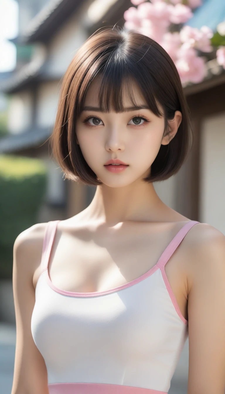 8k, Ultra-high resolution, Highest quality, masterpiece, 三分割法によるphotograph,Surreal, photograph,One Woman, (:1.3), cute, cute顔, 細部までBeautiful Eyes, 細かくdetailedに,masterpiece,One Girl:1.2,Japanese women,kindergarten,close up,glaring,Black short hair,Bowl cut,ID photo,(kindergarten uniforms:1.3),Eccentric,Future City,white collar,((Fusion of humans and androids))(Beautiful attention to detail),Subtle details, detailedな顔,anger,Attractive eyes,(ポートレートphotograph:1.4),(Photorealistic images:1.4),Fantasy art,(Beautiful Face:1.4),美しくAttractive eyes、Beautiful Eyes,Silver residue,(Tight waist:1.4)、(Beautiful with perfect body proportions:1.4),Pink Lips,profile,(((Ideal body type))),A-cup small breasts :2,、Portraiture:2、Perfect Anatomy、鮮明なdetailed、detailed,Fashion magazine cover,Thin lips,完璧でBeautiful Face ,完璧でcute顔, Skin with attention to detail, Perfect limbs、Narrow waist,Surreal,Light and shadow,spotlight