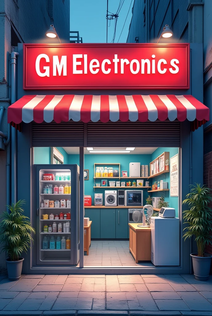 Create image for Facebook dp
Shop Neme is GM Electronics and add electronic items like fridge washing machine fan's and much more