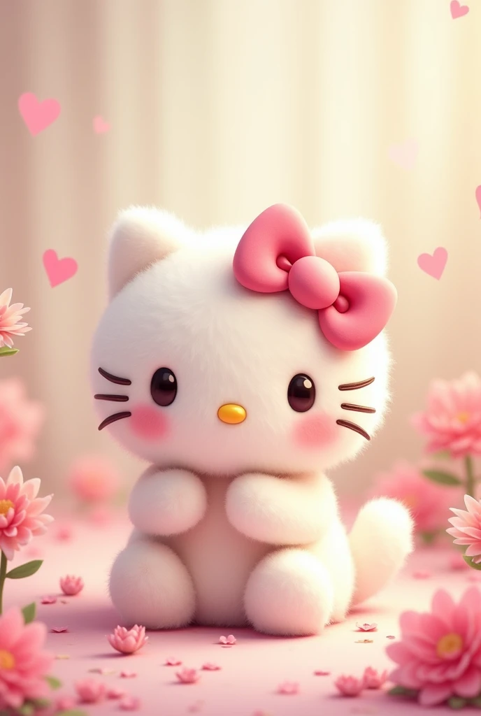 A cute furry hello kitty