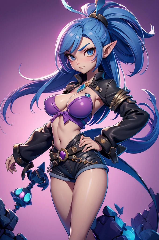 arvore estilo rayman legends, character estilo art rayman legends, girl and boy, corpo inteiro, ESTILO VIKING, acessórios gigantes,giant monster, big breats,Little bunny, (shorts),big breast, asymmetric t-shirt,sensuality