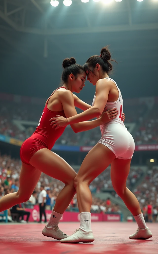 Best Quality,Short Cut,T-Back,Sexy Japan In Front Of Crowd,Full Body,Sexy,World Athletics,NSFW,CAMELTOE,Crowd Vision,Back View,Crouching Start,Wedgie,Pubic Hair