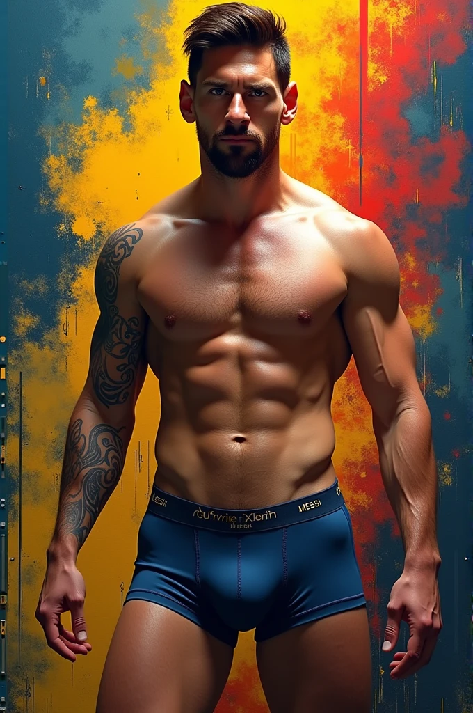 Messi con los calzones Calvin clay