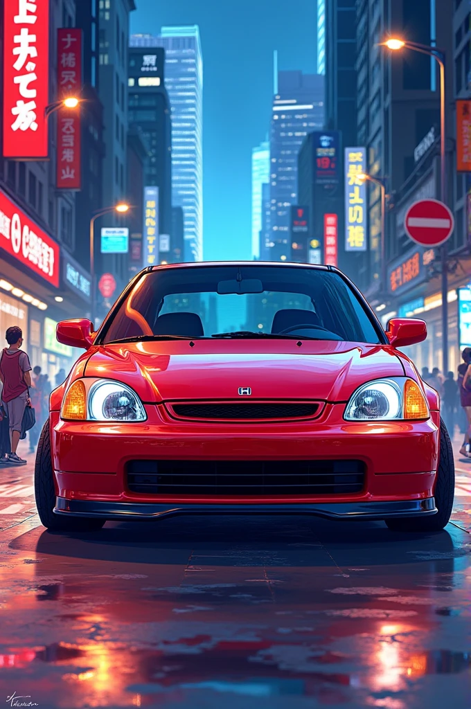 Anime drawing style 1.6 ies eski kasa honda civic