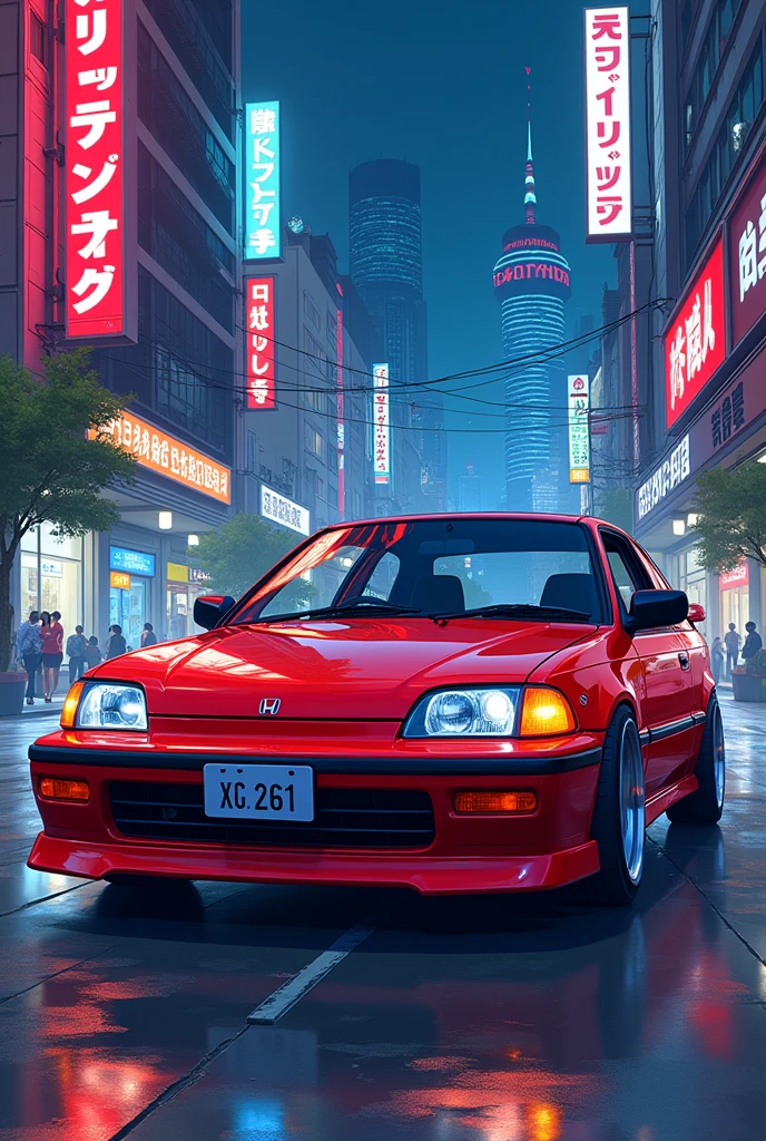 Anime drawing style 1.6 ies eski kasa honda civic 