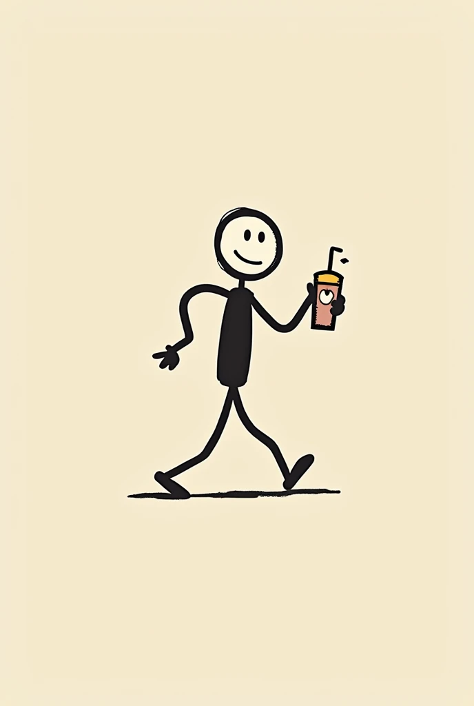 A traffic sign with the sign&#39;s content being a stick figure with a drink in his hand tripping 