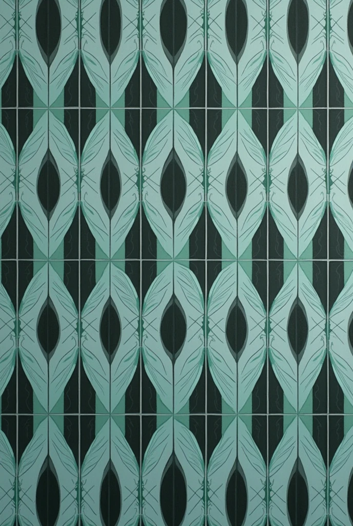 Mint and black colour wallpaper