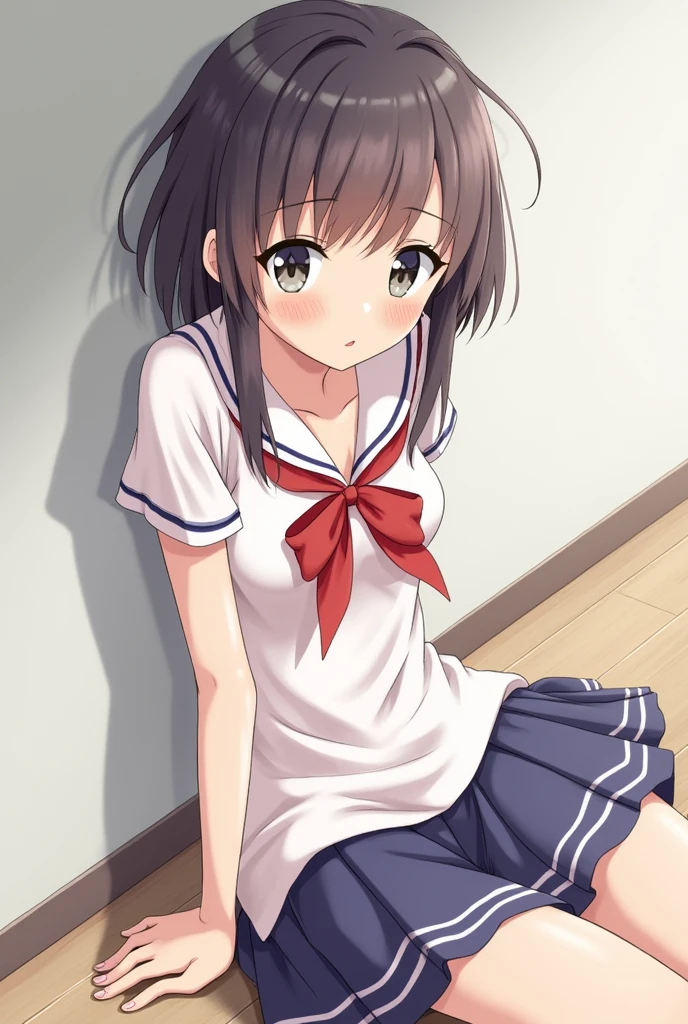 Elementary school student ahegao naked