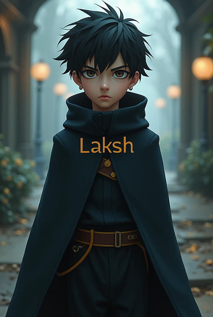 A boy's name is Laksh written on his clothes and that boy is wearing Akatsuki's clothes. The boy is so tall and resembles Derrida. 