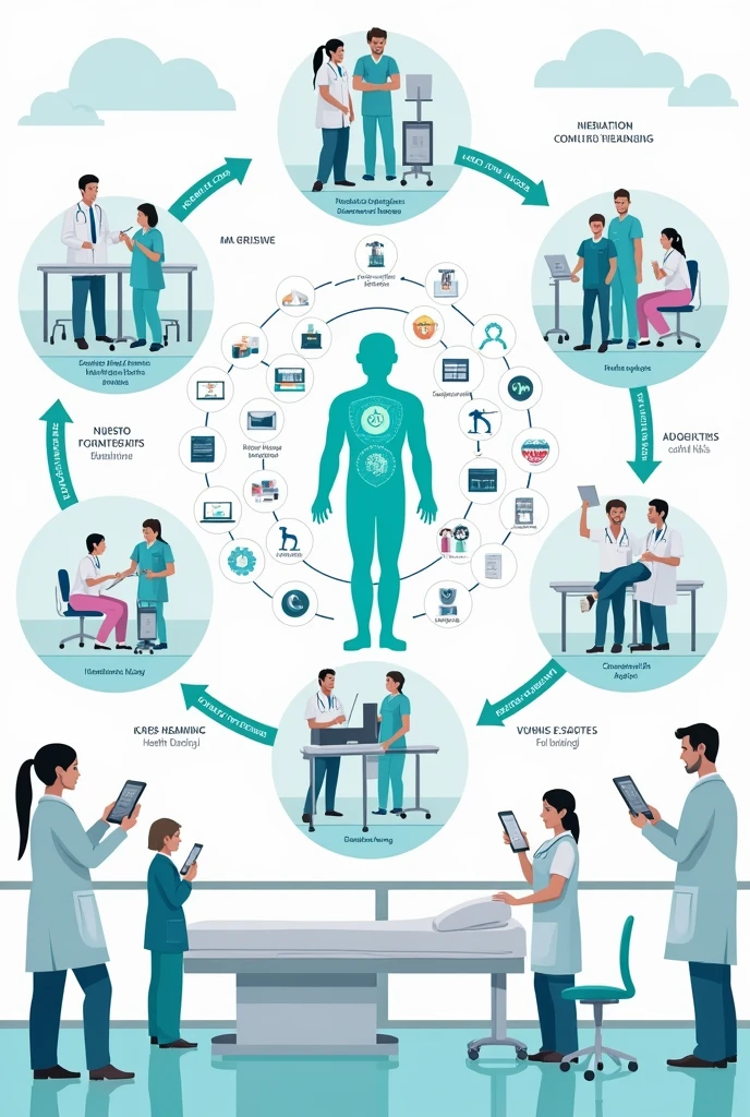 Integration of knowledge and  Skills in patient care concept map
