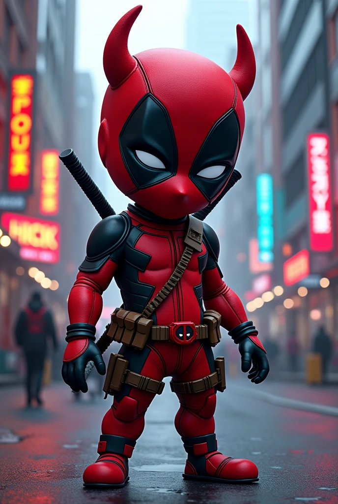 A mix between Chapulin Colorado and Deadpool