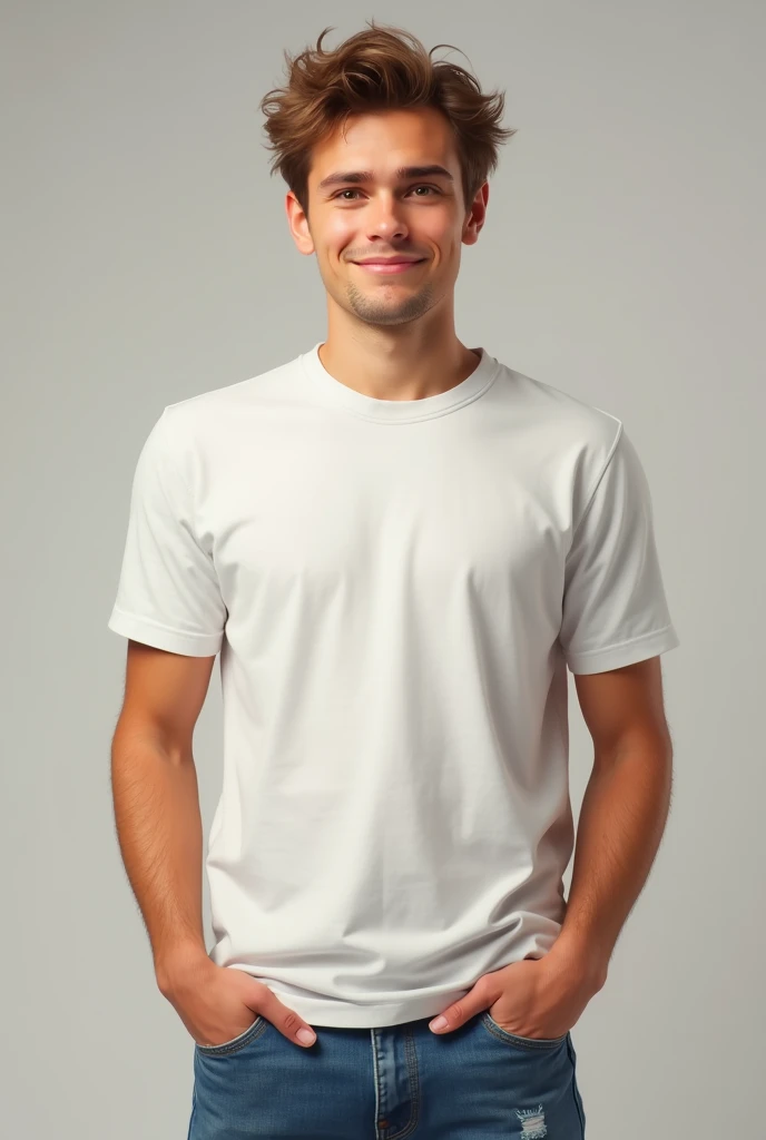 A 20 year old german boy casual look which will look like real human