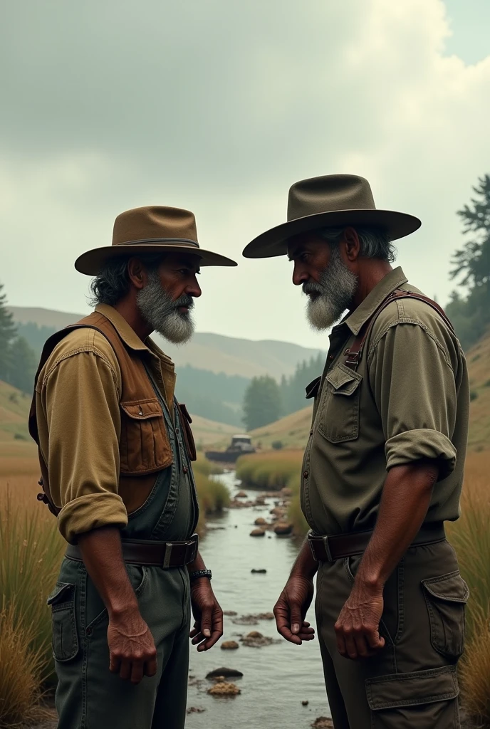 fisherman and a farmer, not happy