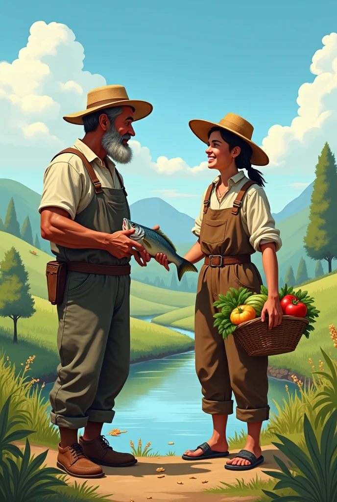fisherman and a farmer



