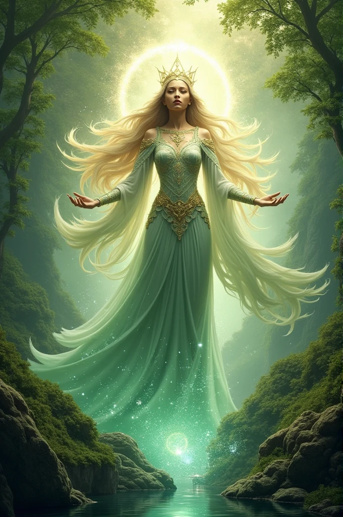 Godesses that so powerful and her power is to put the nature in safe