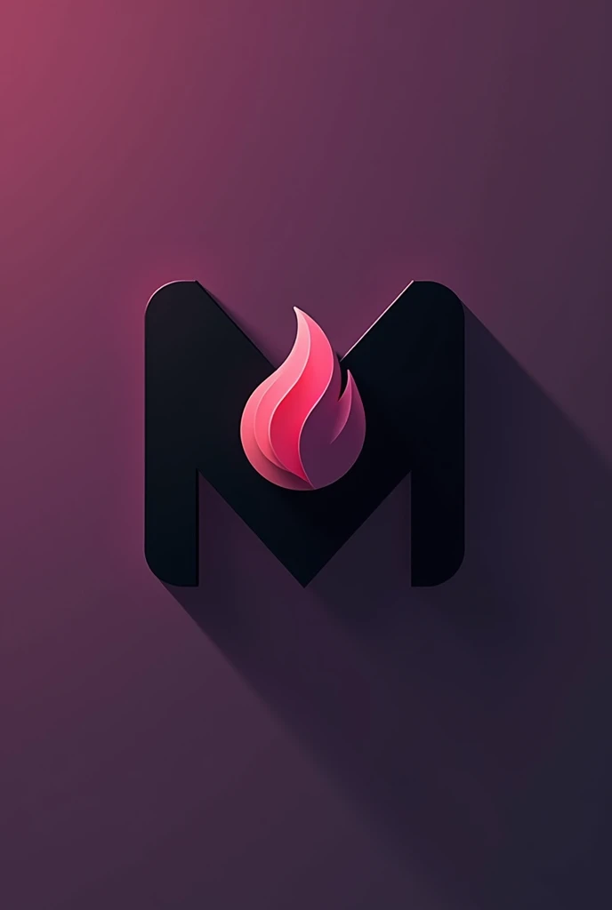 Create a logo for a dating app called "Meet flix", using the logo as a base "netflix" along with the logo of "tinder".
its main colors being black and eggplant purple