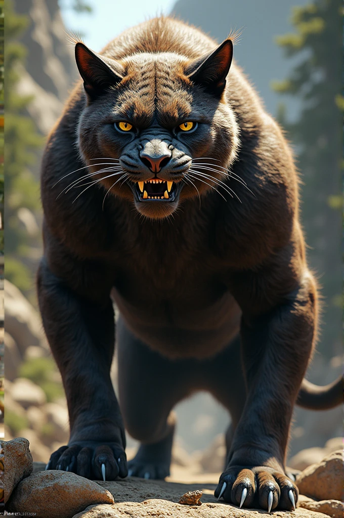 muscular cat 