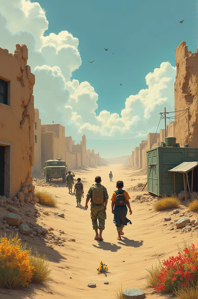 The desert of war and joy
