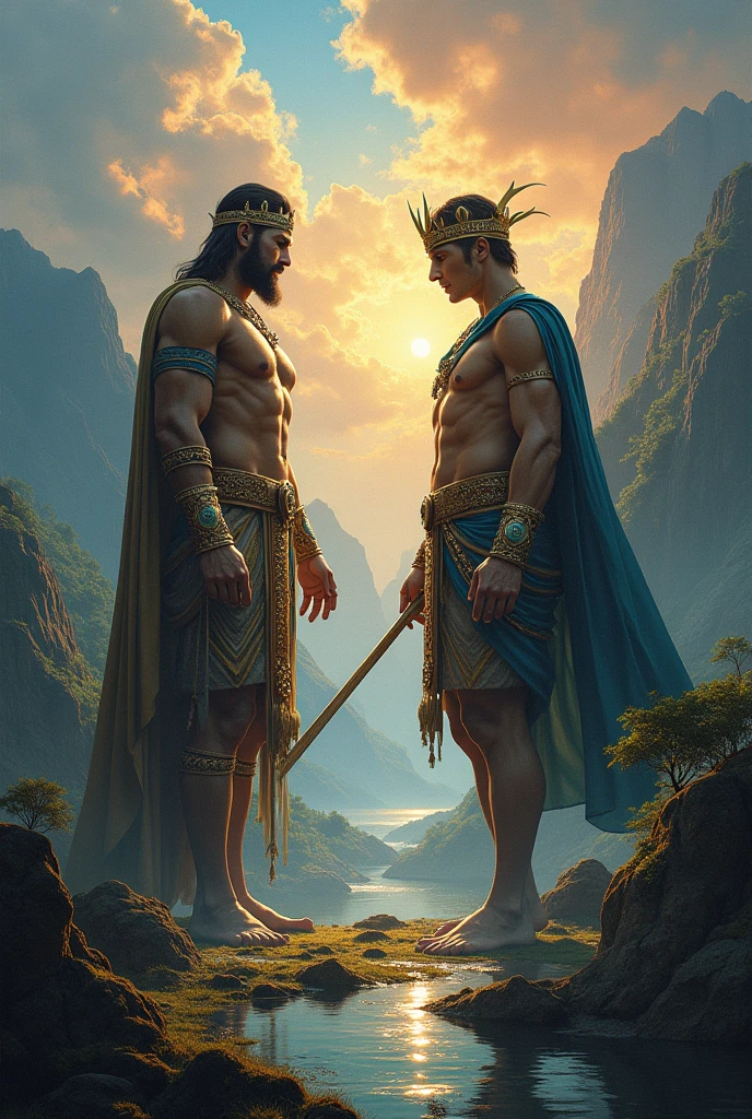 make an image that is a slogan about the moral lesson you learned in the legend story of the Philippines in Mindanao, "King Indarapatra and Sulayman"
