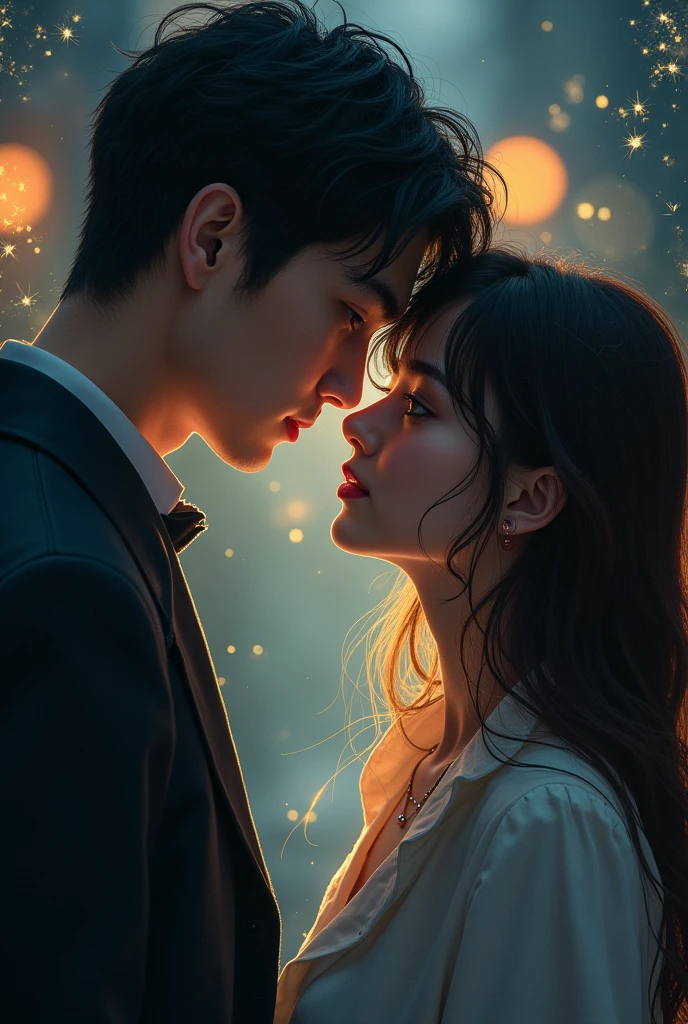 Girl wondered about the boy she met—his mysterious smile, his intriguing eyes, his enigmatic presence. Boy, on the other hand, felt a sense of curiosity mingled with skepticism. They both felt a pull, a connection yet to be defined. Skeptical of each other's intentions, they danced around unspoken questions, unsure of the other's true nature. As they navigated this delicate dance of uncertainty, a spark of interest ignited within them, prompting them to explore the depths of their connection and unravel the mysteries that bound them together.