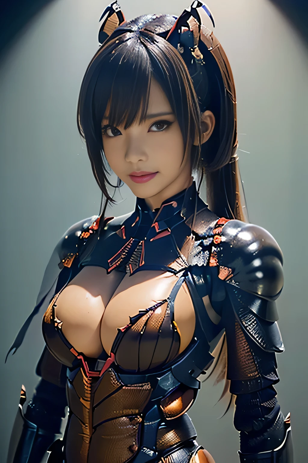 (high resolution,masterpiece,best quality,extremely detailed CG, anime, official art:1.4), realistic, photo, amazing fine details, all intricate, gloss and shiny,awesome many layers, 8k wall paper, 3d, sketch, kawaii, illustration,( solo:1.4), perfect female proportion,villainess, (fusion of dark brown cockroach and lady:1.4), (brown cockroach form lady:1.2), (brown cockroach lady:1.2), (fusion:1.2), (solo:1.4), (evil smile:1.2), muscular, abs, (cockroach brown exoskeleton bio insect suit:1.4), (cockroach brown exoskeleton bio insect armor:1.2), (brown transparency cockroach wing:1.4), (brown cockroach antennae:1.3),
