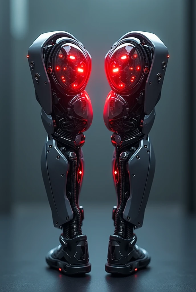 Logo of mechanical prostheses printing with red cores