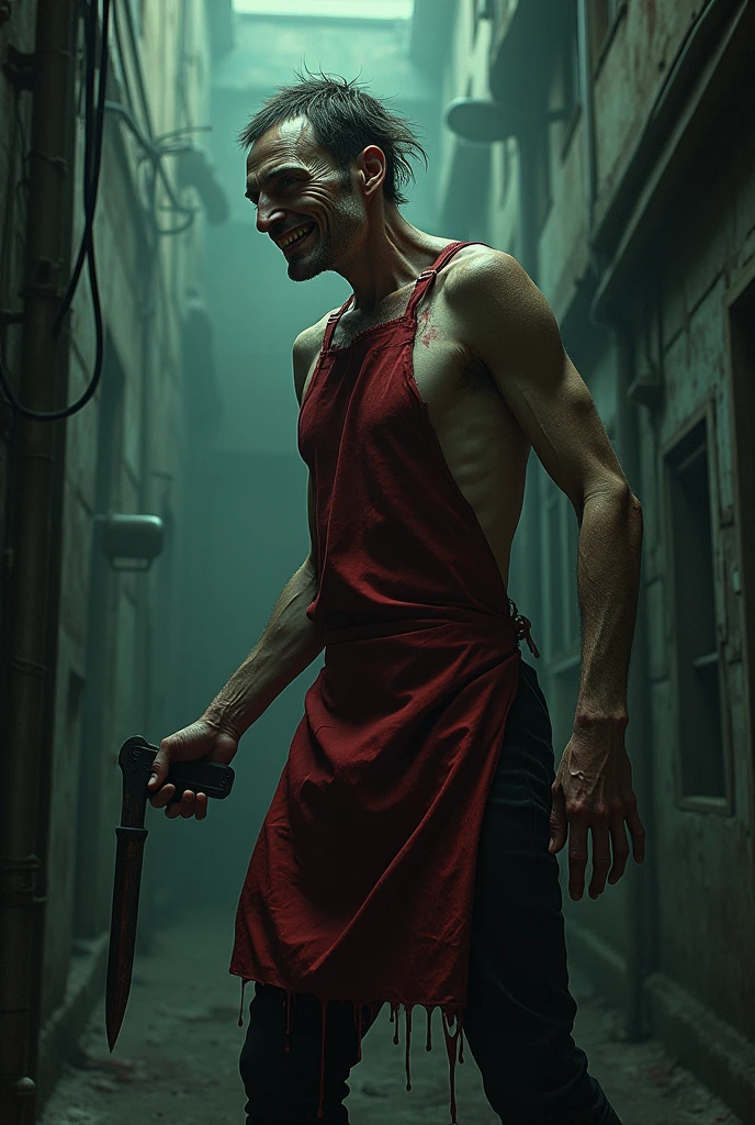 A man with traits that combine the psychopath Jhefrey Dhamer with the comic characters "fucker and sucker" in the same person