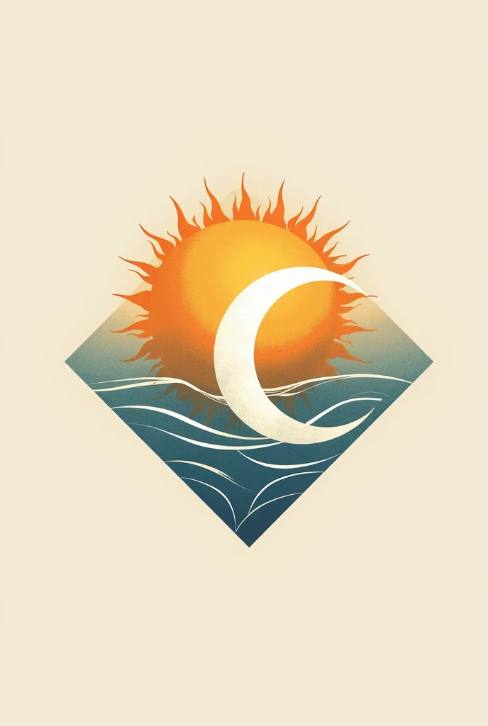 Group logo with a sun and a moon