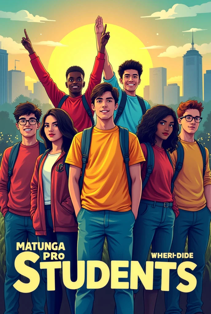 A picture on which rheres written matunga pro students