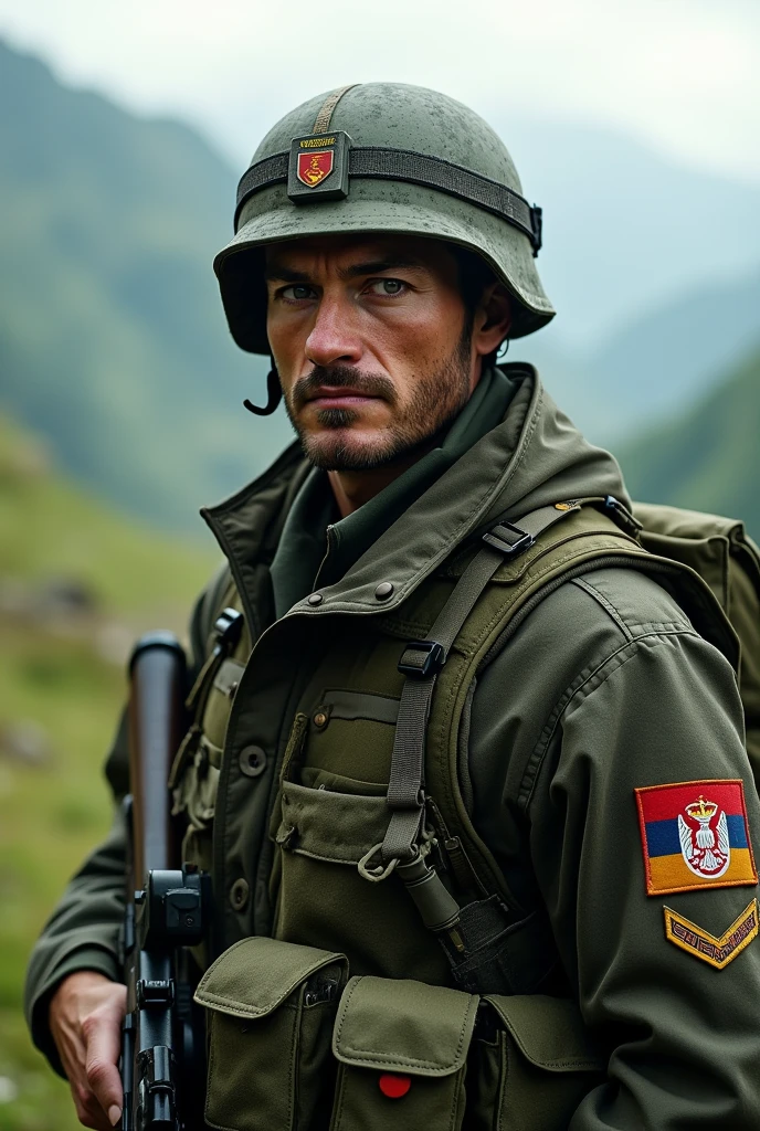 Serbian soldier