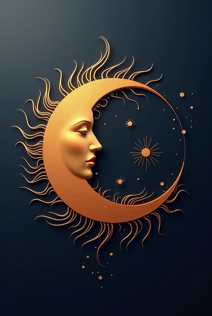 Kpop group logo with the name Moon x Sun 