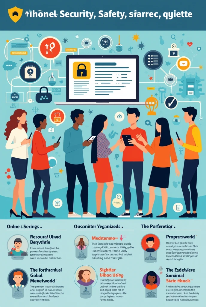 make a poster about online security, safety and netiquette.