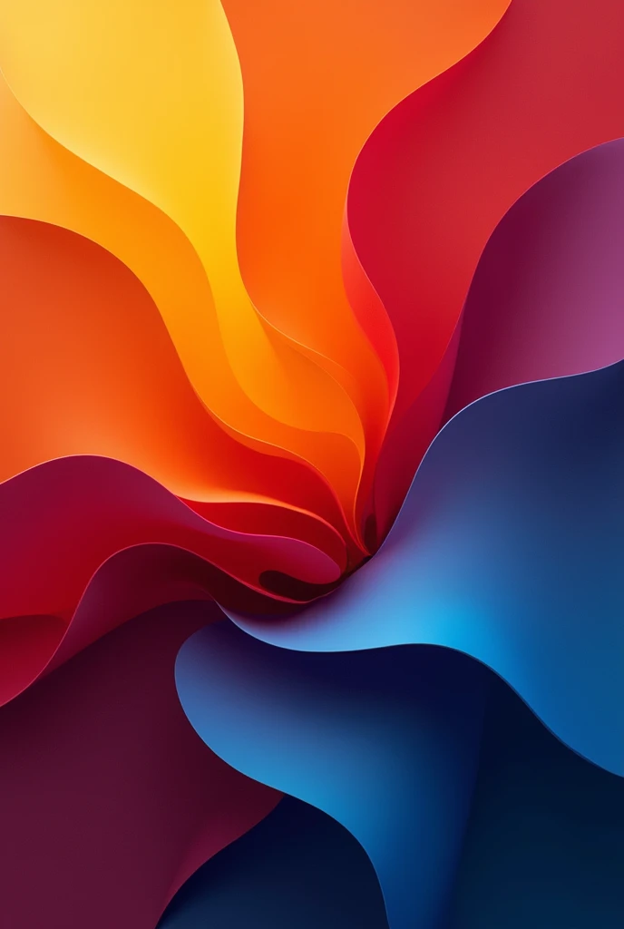 A wallpaper containing the colors blue, orange(dominant), maroon, color blending, Darker