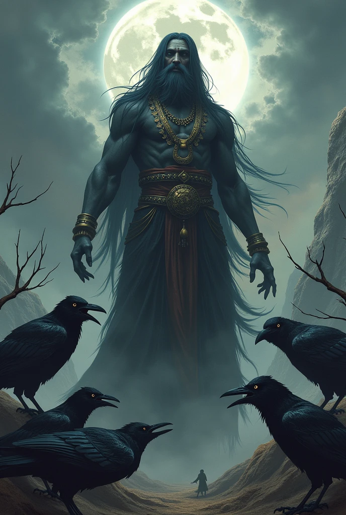 Shani dev control srounding crow crow is very hungry and dengar