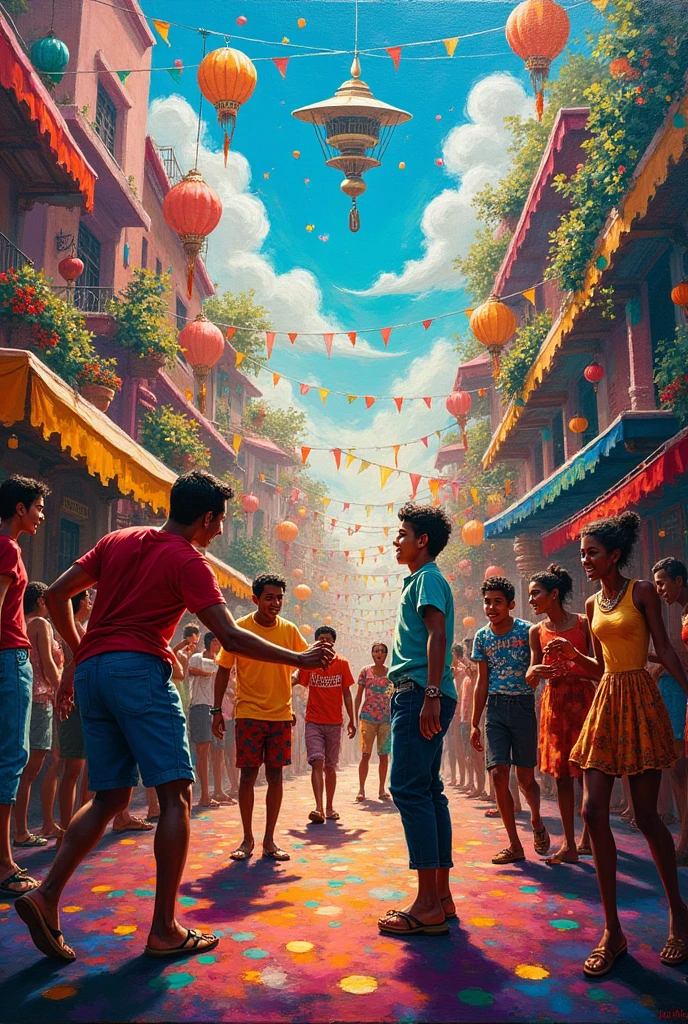 Colour full panting 