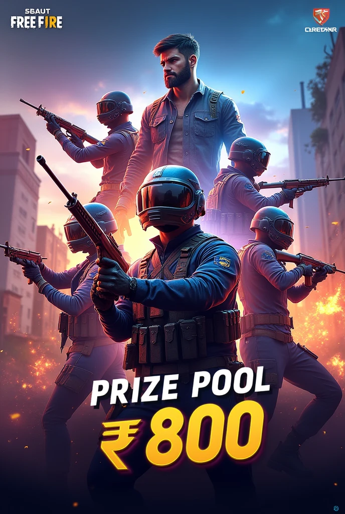Free fire tournament adtervisment 
Price pool 800 Rupees 

