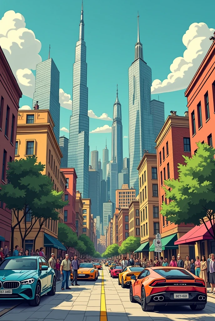 Create a cartoon about social stratification