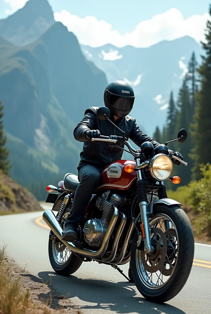 Rx 100 Yamaha in mountain