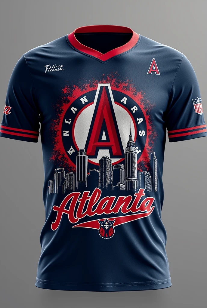 Make an Atlanta City Sports Shirt with Sleeve Details