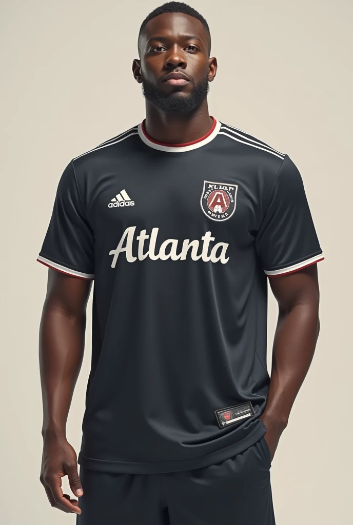 Make a more minimalist and detailed Atlanta sports jersey 