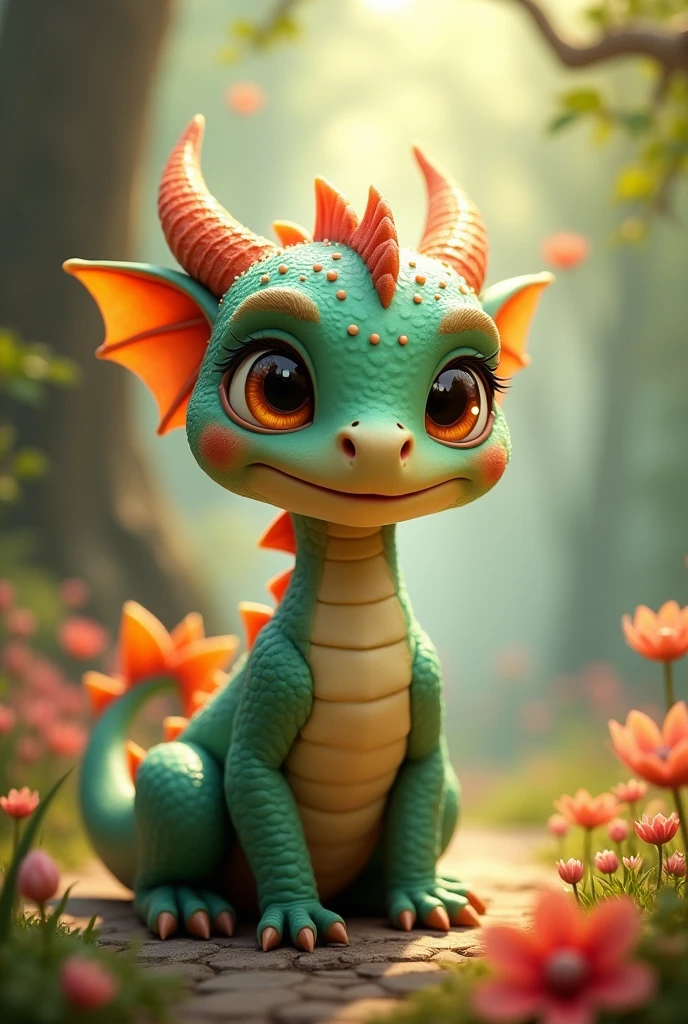 Human-shaped dragon, cute boy