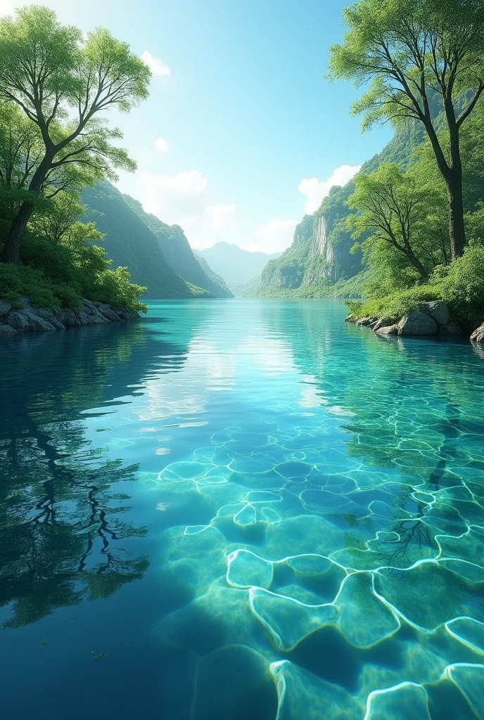 A water pollution without any rubbish by domestic activity