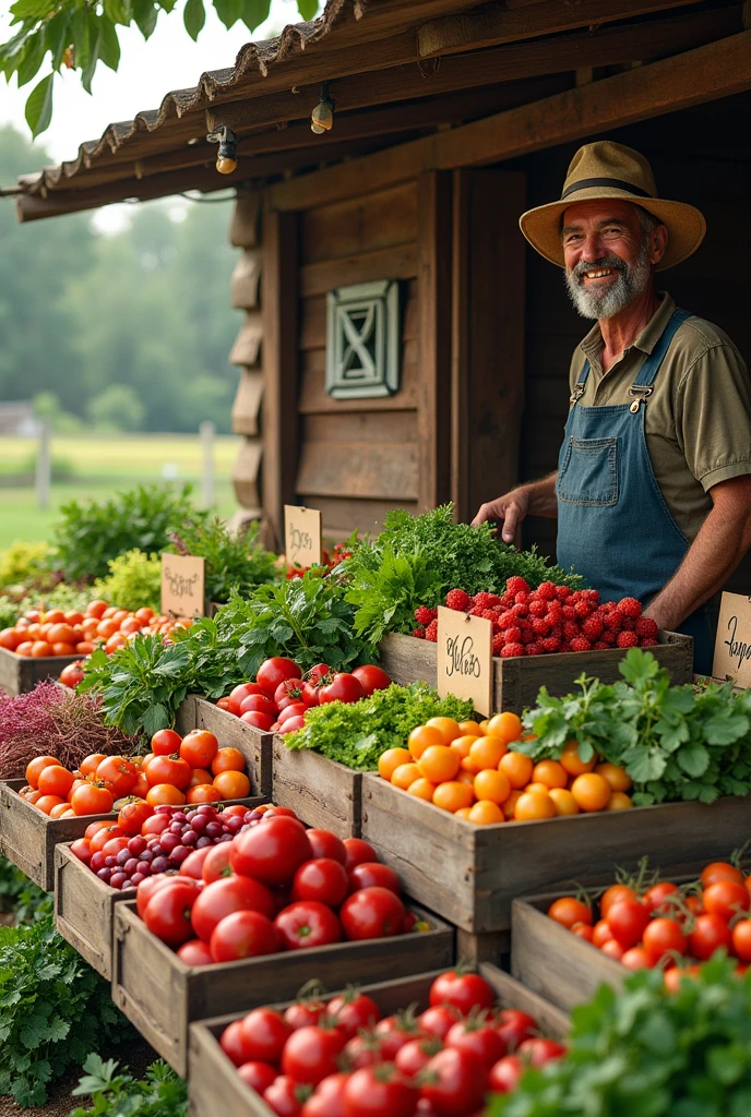 Farmer adding details of crops they want to sell, including pictures and prices.