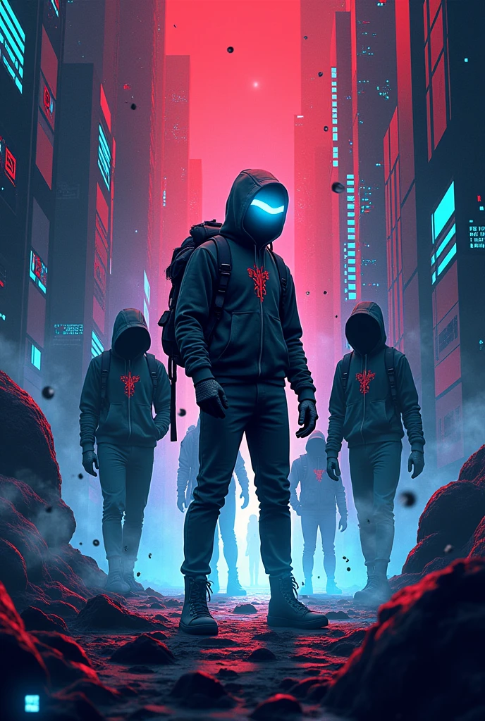 ((best quality)), (detailed) Incorporate bold graphics, images, or illustrations that grab the attention of viewers and convey the importance of online security, safety, and netiquette.